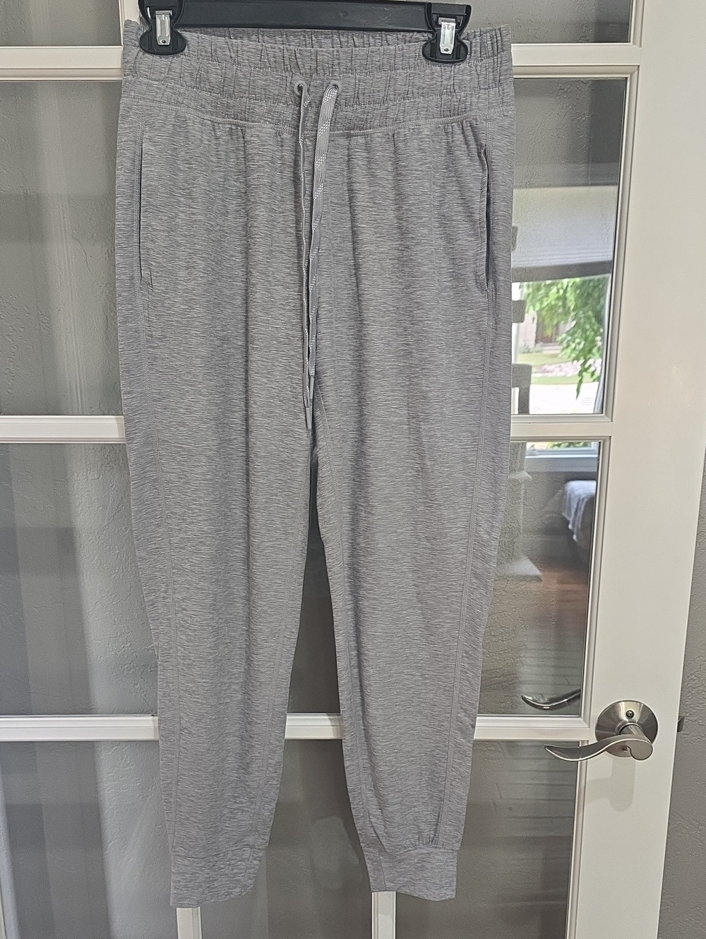 FLX Womens Gray Drawstring Jogger Pants